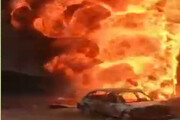 انفجار لوله نفت حوالی روستای کشار هرمزگان / ۲ نفر جان باختند + فیلم