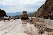 محور کندوان به علت احتمال وقوع سیلاب مسدود شد