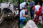مرگ یکی از سرنشینان خودروی آفرود در اثر سقوط به دره‌ای در شفت