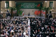 رجزخوانی حسین طاهری در دیدار فعالان دفاع مقدس با رهبر انقلاب + فیلم
