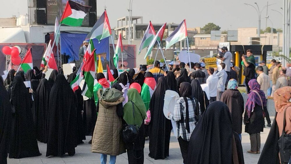 تجمع دانشجویان دانشگاه‌های تهران در حمایت از مردم فلسطین