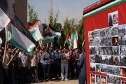 دانشجویان دانشگاه شریف در حمایت از مردم غزه تجمع کردند