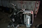 تصادف شاخ به شاخ تیبا و کامیون در دامغان ۵ کشته برجای گذاشت
