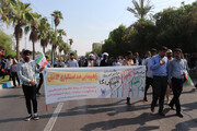 حضور گسترده دانشگاهیان در راهپیمایی ۱۳ آبان ماه بندرعباس