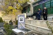 مراسم وداع با پروانه معصومی با حضور هنرمندان در امامزاده ابوطالب + عکس و فیلم