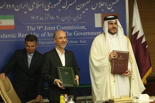 امضا سند همکاری اقتصادی از سوی مقامات ایران و قطر
