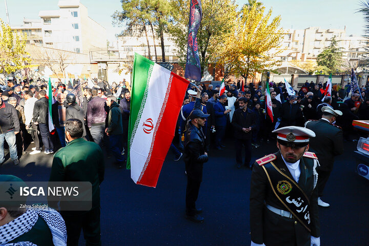 تشییع پیکر 110 شهید گمنام دفاع مقدس در تهران