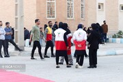 تیم‌های ارزیاب هلال احمر و فرمانداری مناطق اطراف کهنوج را بررسی کردند