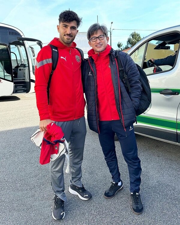 دیدار عابدزاده با پیرترین فوتبالیست جهان
