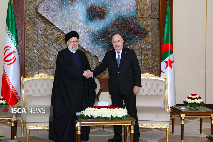 استقبال رسمی رئیس جمهور الجزایر از سید ابراهیم رئیسی