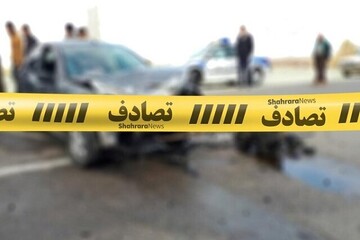 ۱۰ مصدوم بر اثر تصادف زنجیره‌ای ۳ دستگاه خودرو در زنجان