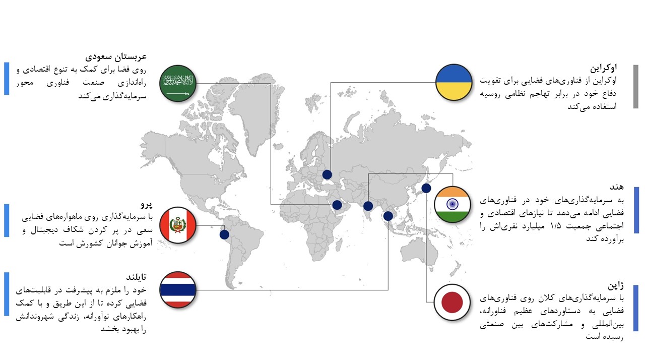 ۶ کشوری که از فناوری فضایی برای توسعه دنیای دیجیتال استفاده میکنند