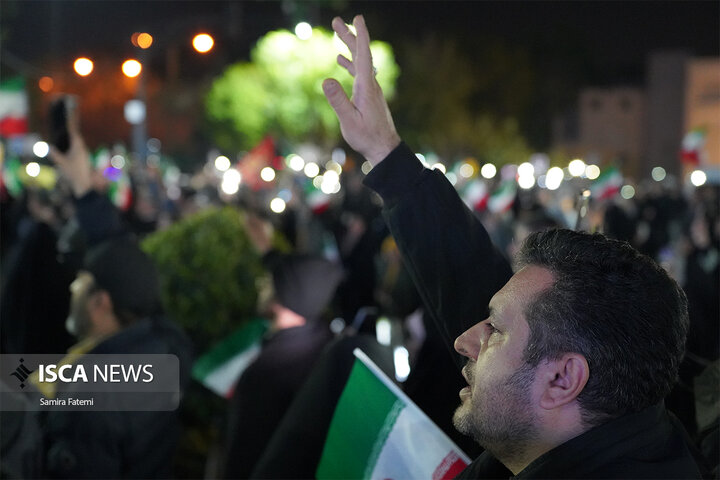 تجمع مردم اصفهان در حمایت از پاسخ نیروهای مسلح به ماشین ترور اسراییل