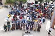 تجمع باشکوه دانشگاهیان فرهنگی یزد در حمایت از عملیات وعده صادق