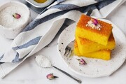آموزش شیرینی‌پزی /طرز تهیه کیک باقلوایی زعفرانی