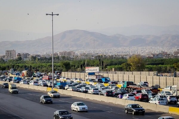 وضعیت جاده‌ها / ترافیک سنگین در محور هراز