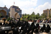 یازدهمین سالگرد تدفین شهدای گمنام دانشگاه آزاد اسلامی قم برگزار شد