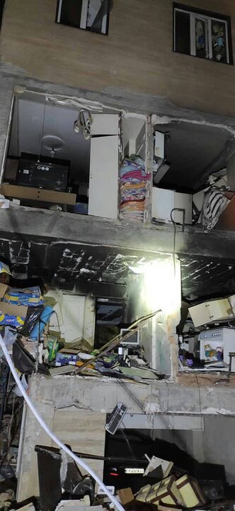 انفجار یک واحد مسکونی در خیابان دماوند تهران + عکس