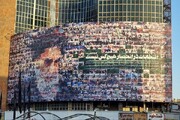 دیوارنگاره جدید میدان ولیعصر (عج) رنگ و بوی انتخاباتی گرفت