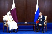 دیدار پوتین و امیر قطر