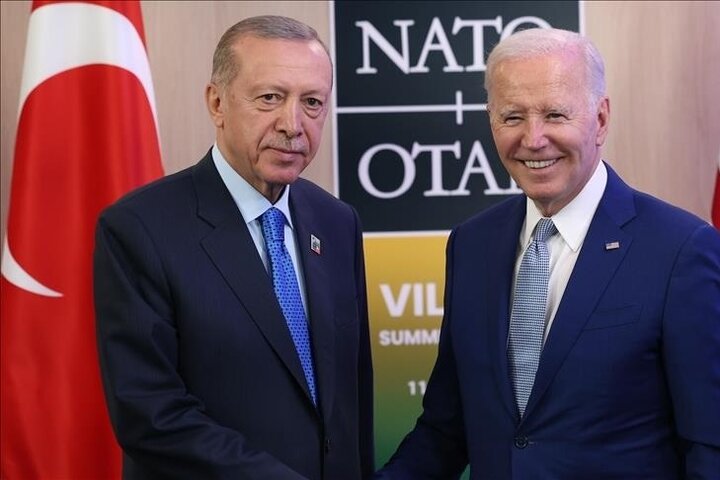 اردوغان برای حضور در نشست اعضای ناتو به واشنگتن سفر کرد/ تلاش ترکیه برای بازگشت به برنامه فروش جنگنده اف35