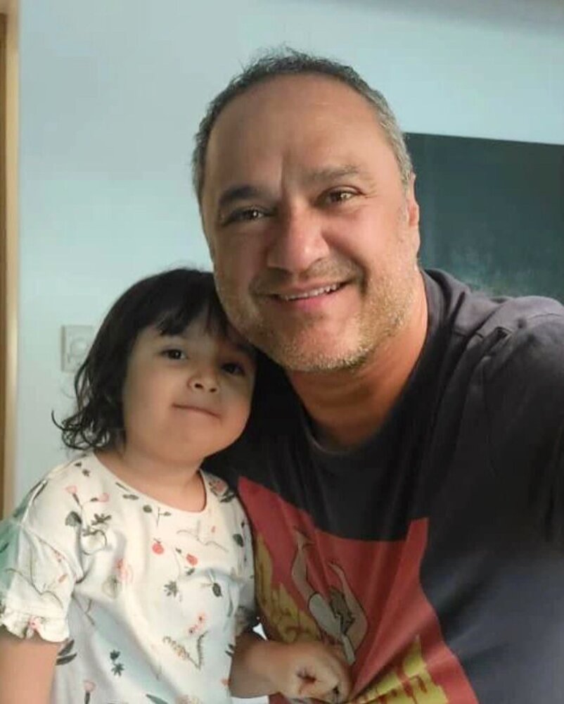 عکس جالب پدر و دختری رامبد جوان