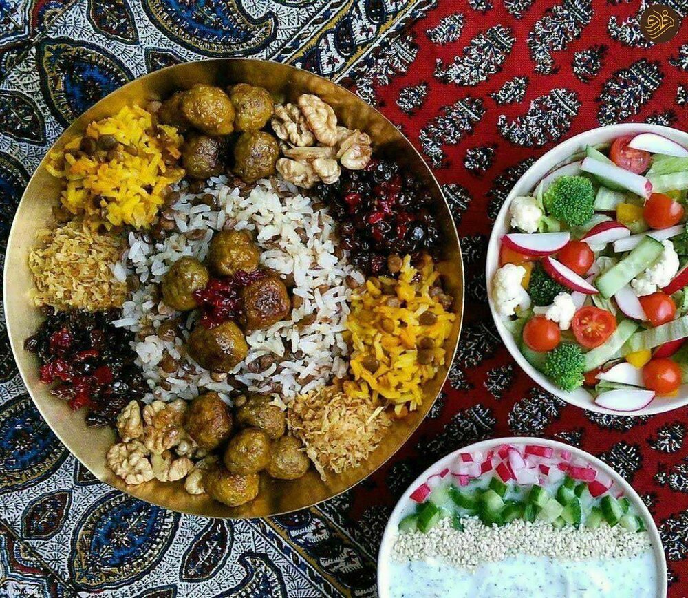 طرز تهیه عدس پلوی درباری