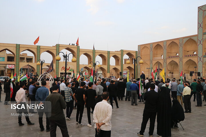 تجمع مردم دارالعباده یزد در پی شهادت اسماعیل هنیه