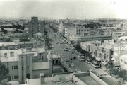 عکسی جالب از  ۶۳ سال قبل خیابان ولیعصر، میدان ونک