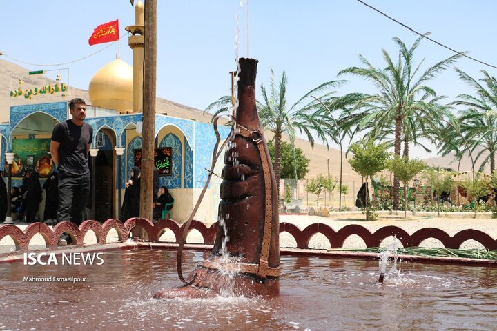 بازسازی واقعه کربلا در خیمه‌گاه شهر وردنجان