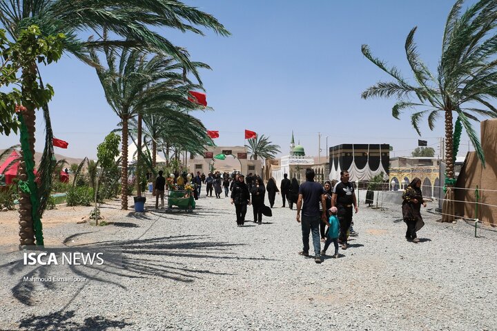 بازسازی واقعه کربلا در خیمه‌گاه شهر وردنجان