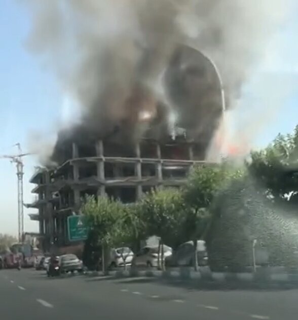 آتشسوزی در غرب تهران + عکس