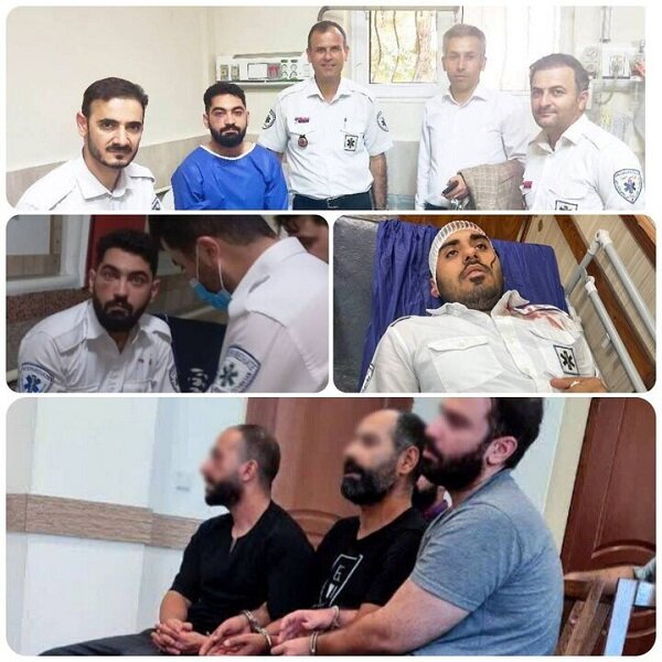 ضرب و شتم مامور اورژانس حین امدادرسانی + عکس