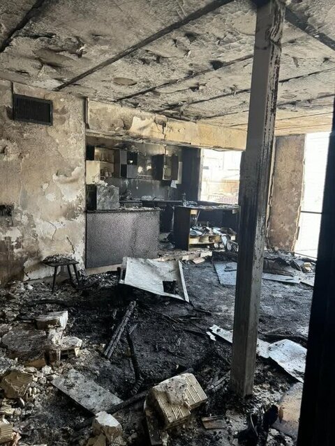 انفجار یک ساختمان مسکونی در کرج + عکس