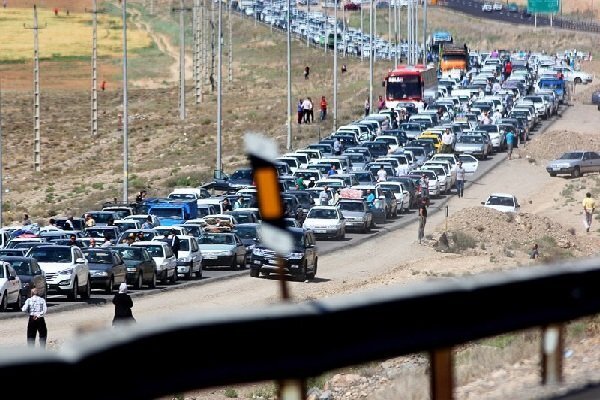 وضعیت جاده‌ها / ترافیک سنگین در محور چالوس