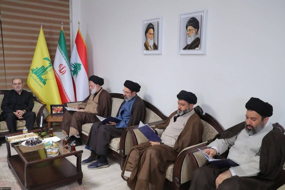 حضور فرزندان رهبر انقلاب در دفتر حزبالله لبنان + عکس