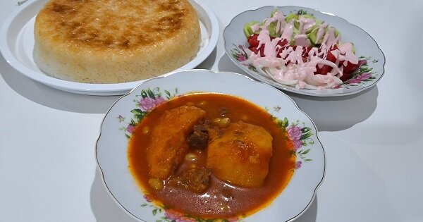 آموزش آشپزی / طرز تهیه خورشت کدو حلوایی مجلسی با غوره