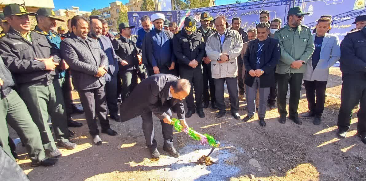 کلنگزنی کلانتری ۲۰ همدان در شهرک شهید بهشتی