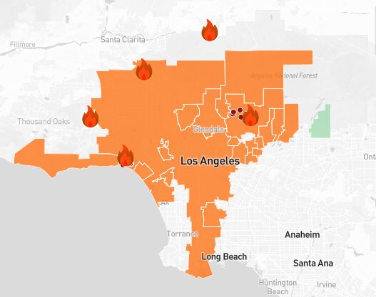 آتشسوزی لس آنجلس ۱۳۰۰ مدرسه را به تعطیلی کشاند/ ۵۰۰هزار دانشآموز تحت تاثیر تبعات تعطیل شدن آموزش