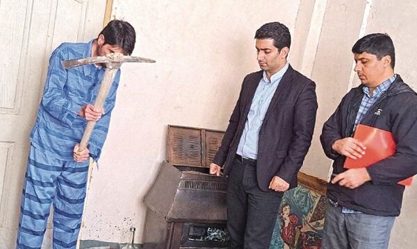 مردی که زنش را با کلنگ به قتل رسانده بود، جان باخت + عکس