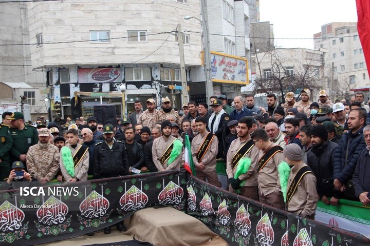 تشییع شهید ایران نژاد