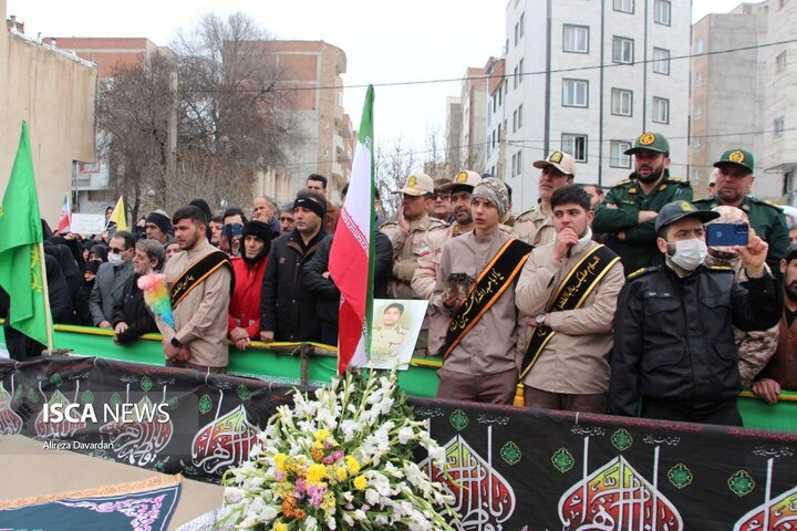 تشییع شهید ایران نژاد