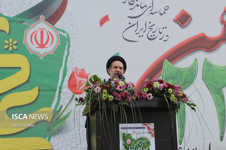 خروش مردم دارالعباده یزد در چهل و ششمین سالگرد پیروزی انقلاب اسلامی ایران