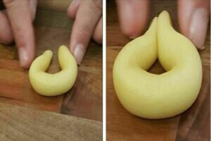 آموزش شیرینی پزی / طرز تهیه شیرینی نعلی با پیمانه و بسیار ساده