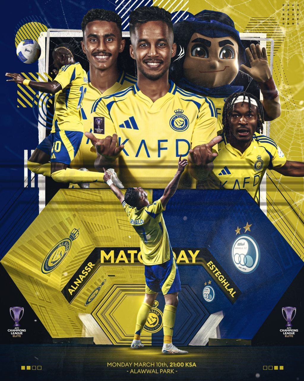 کُریخوانی النصر برای استقلال + عکس پوستر