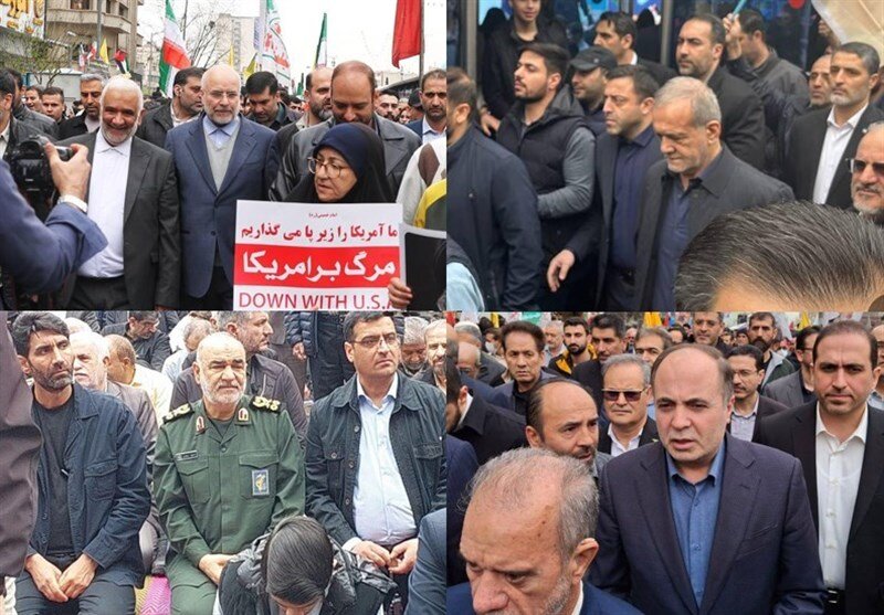 راهپیمایی روز جهانی قدس در سراسر کشور/ زینب نصرالله: شهادت رهبران ما باعث تضعیف مقاومت نمیشود