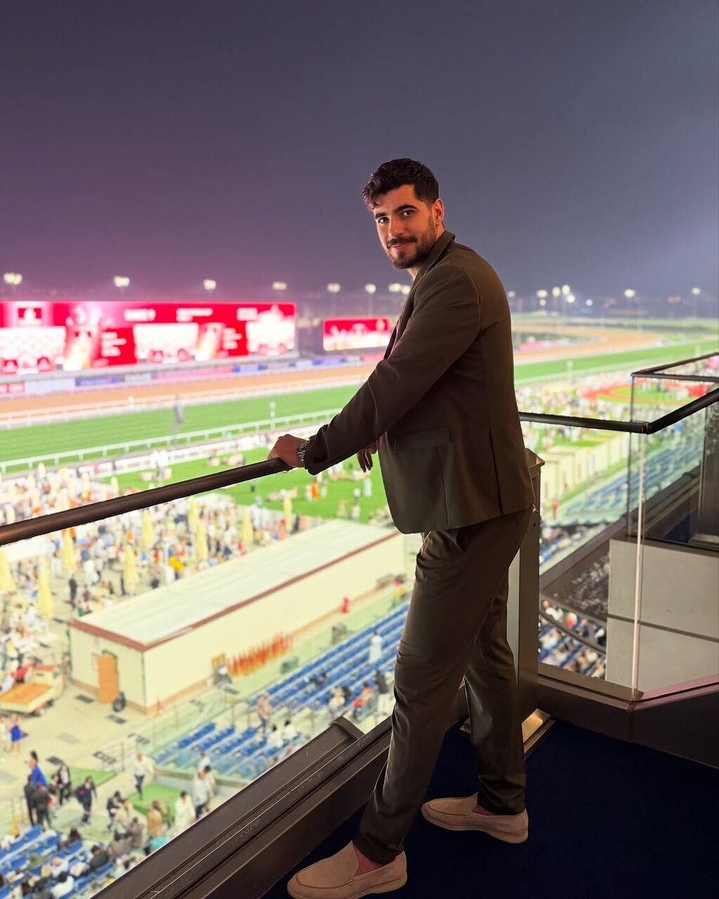 ستاره ایرانی تماشاگر گرانترین مسابقه جهان! + عکس