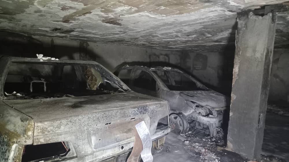 حریق یک ساختمان مسکونی در خیابان مازندران / ١٩ نفر مصدوم شدند + عکس