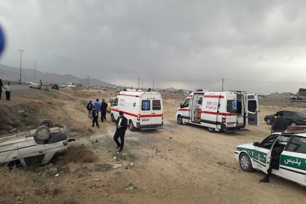 ۶ مصدوم در تصادف محور آزادگان به ماهیدشت کرمانشاه