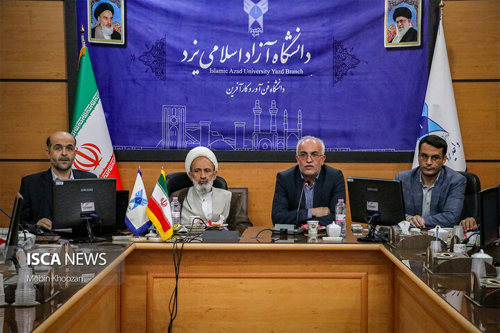 مراسم تودیع و معارفه معاون فرهنگی و دانشجویی دانشگاه آزاد اسلامی یزد